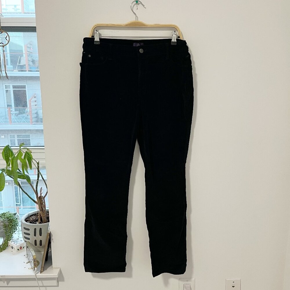 NYDJ Black Corduroy Skinny Pants Size 18 Petite